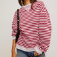 Free People - Classic Stripped Crew Sweater