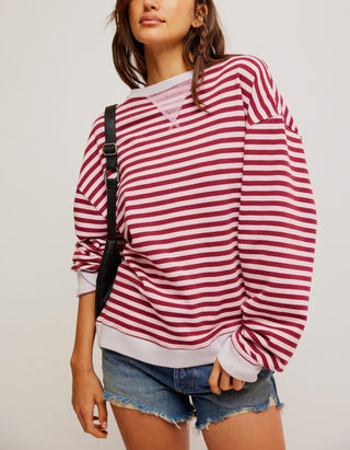 Free People - Suéter listrado clássico