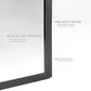 24x36 Inch Black Metal Framed Arched Bathroom Mirror