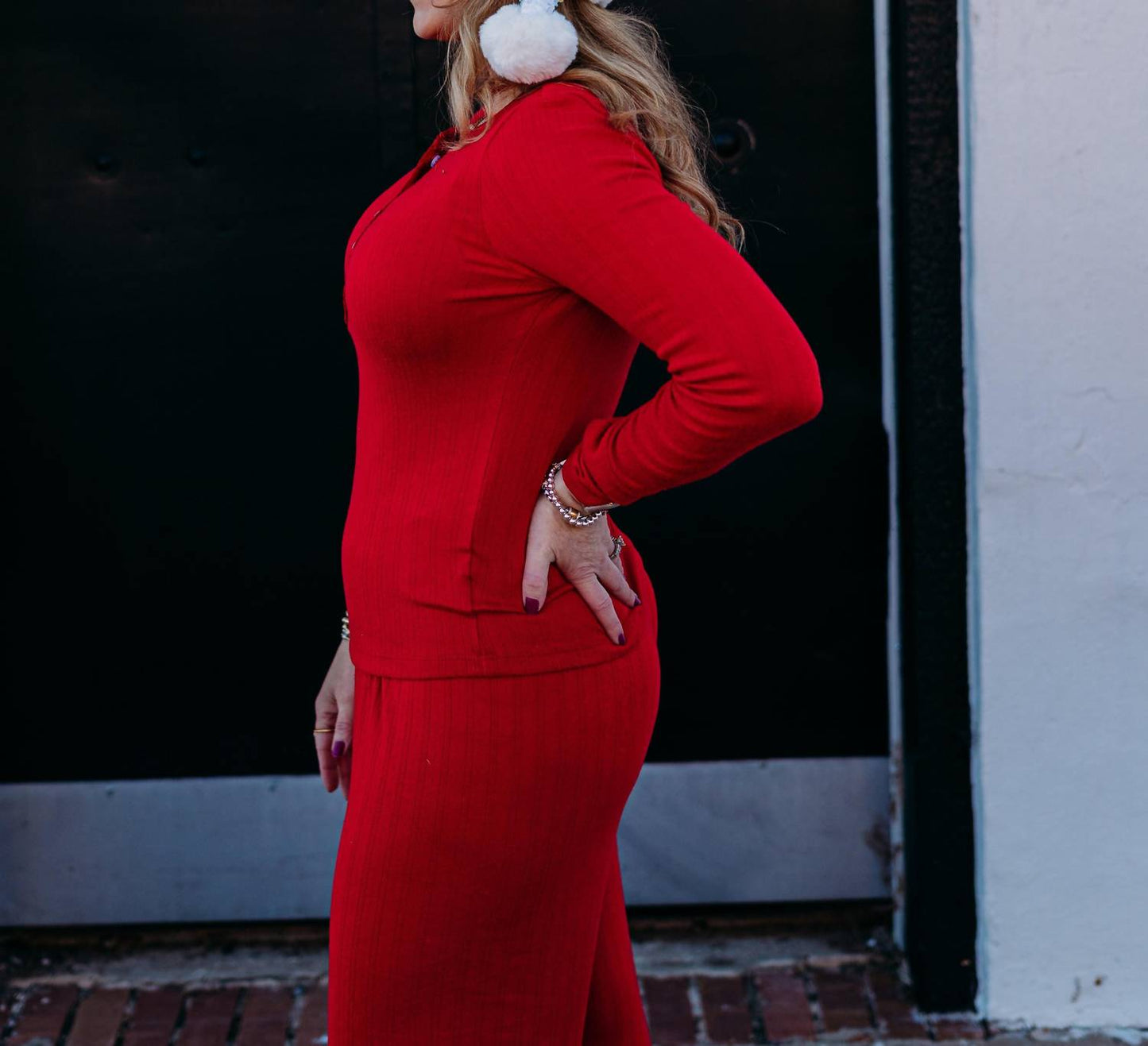 Z Supply - Holly Pointelle Long Sleeve Top