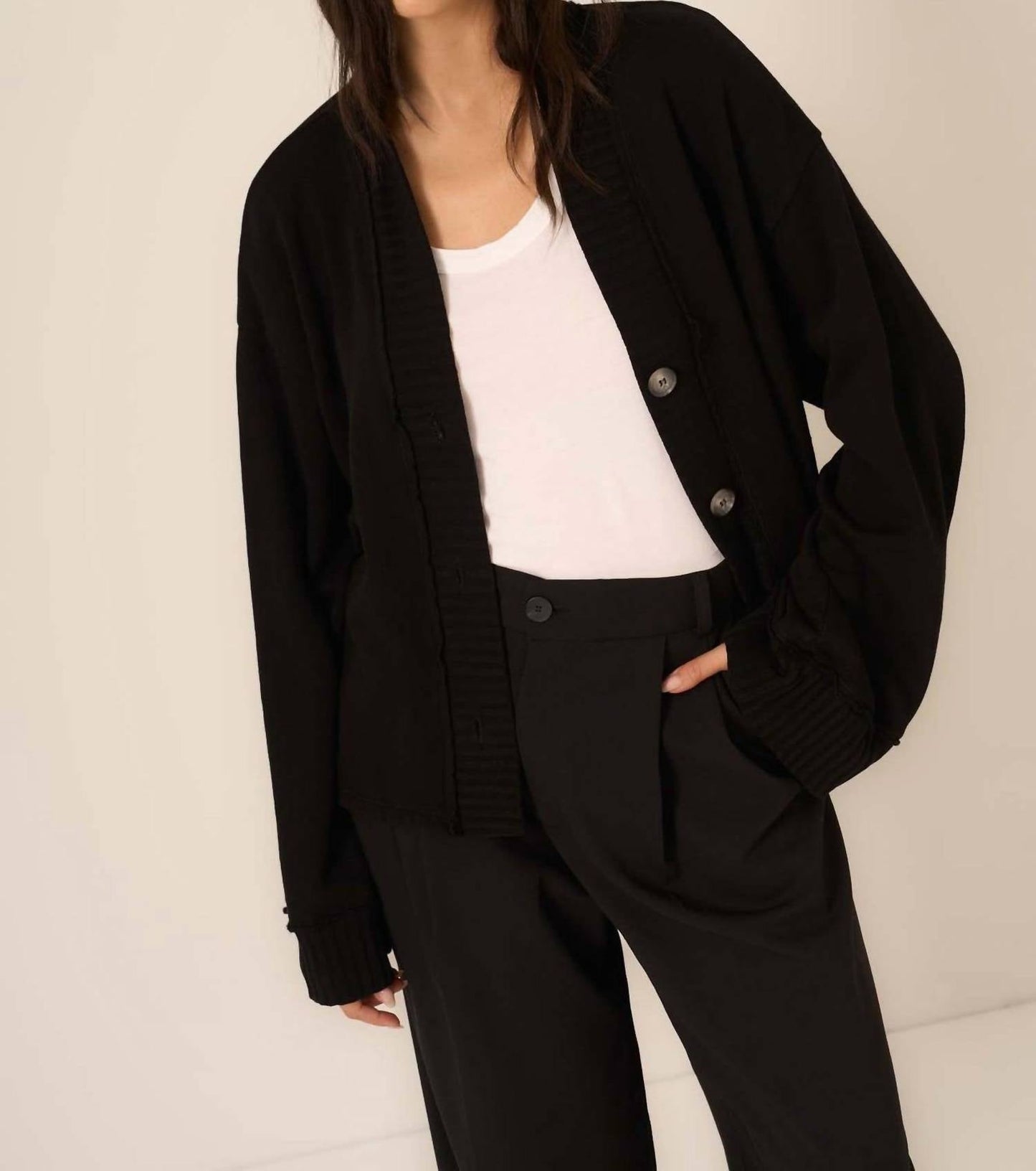 Project Social T - Romy Button Front Cardi