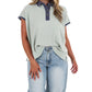 Ee:Some - Collar Code Boxy Top
