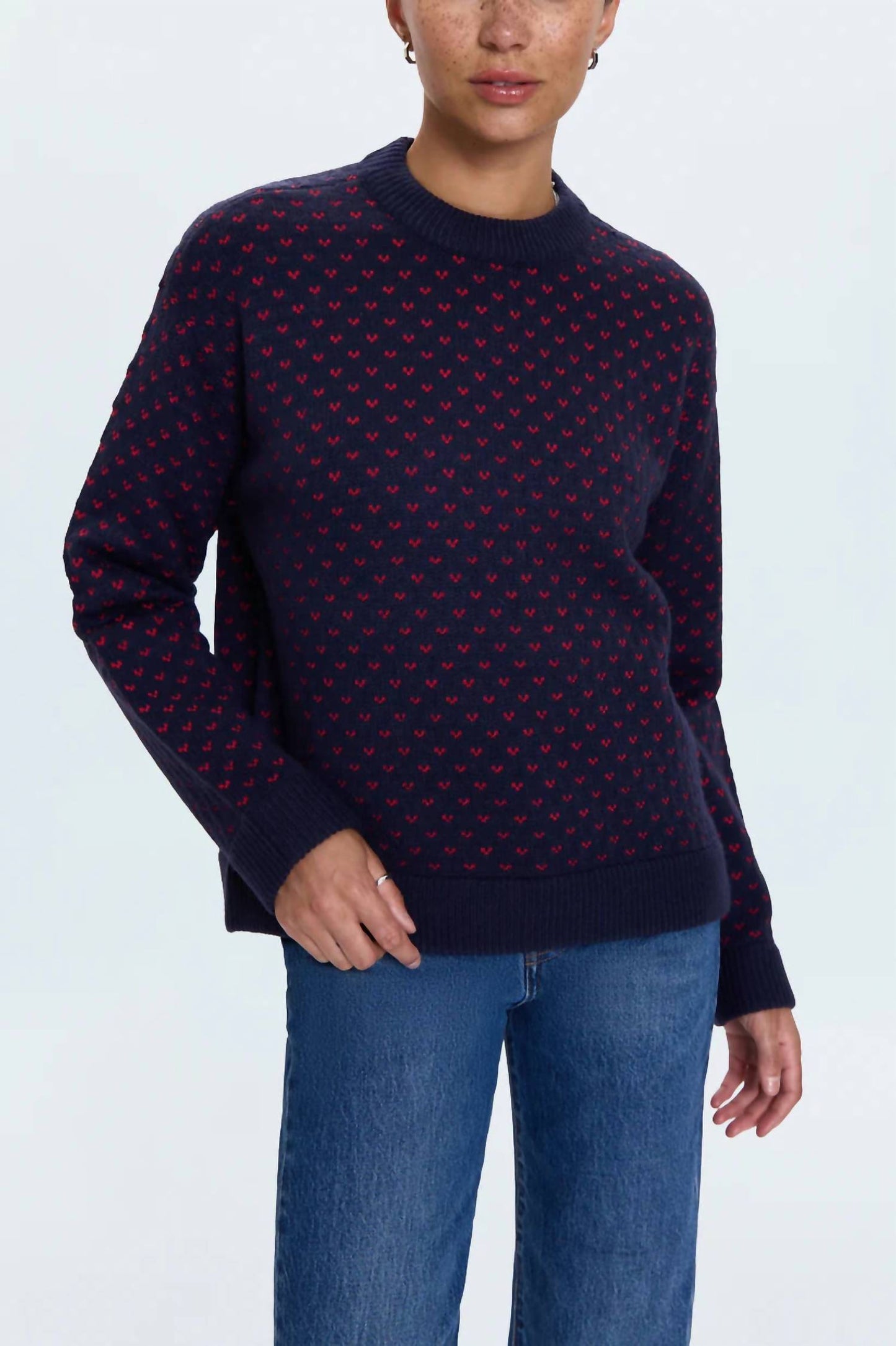 Pistola - Hanna Red Hearts Sweater