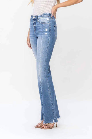 Flying Monkey - High Rise Panel Flare Jeans