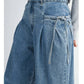 Mable - Pleat Pocket Wide Leg Jeans