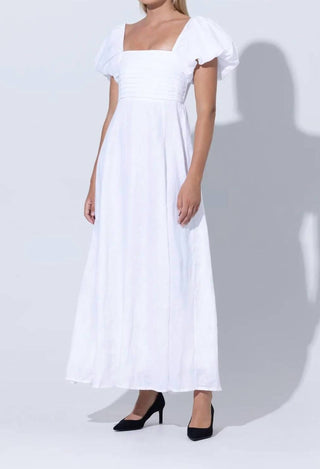 Lusana - Vestido longo de linho Amy