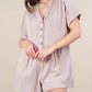Very J - Two Tone Ribbed Knit Comfy Casual Romper
