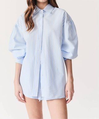 Deluc - Camisa listrada grande Felicity com botões