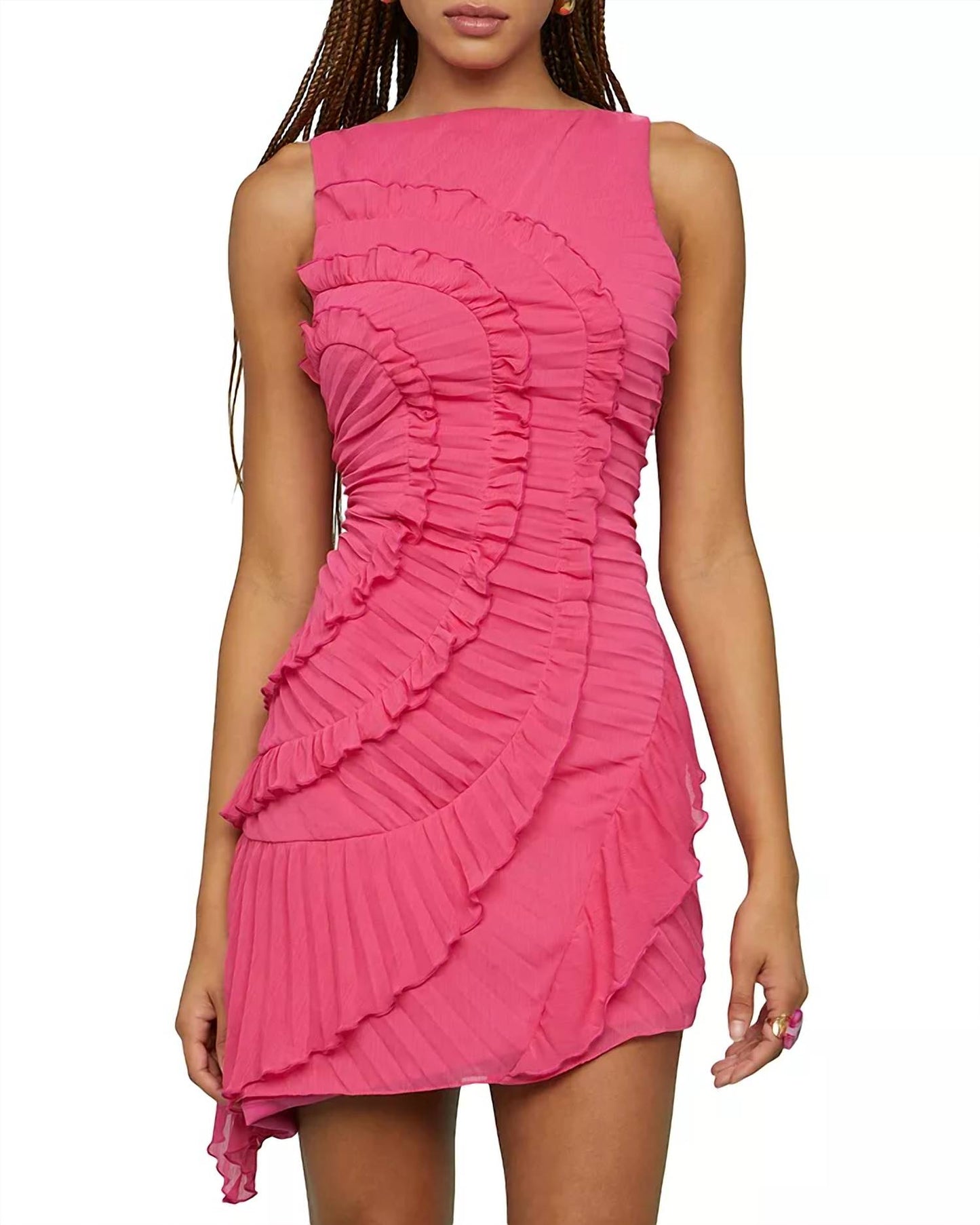 Amur - Emilia Cascade Mini Dress