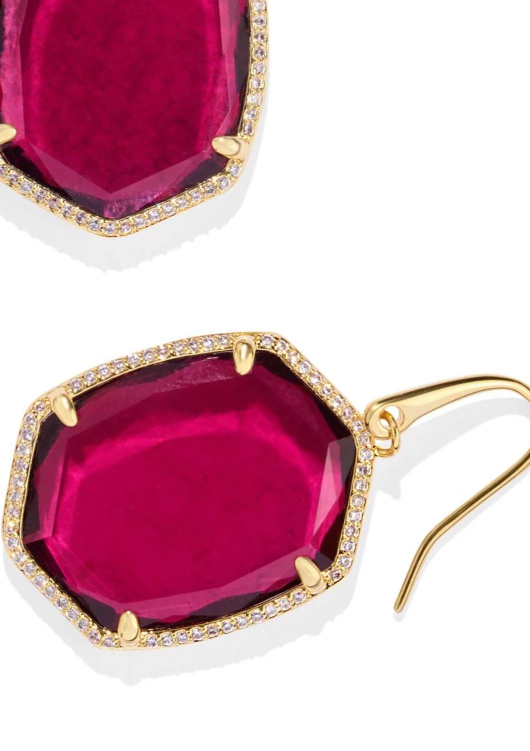 Kendra Scott - Women's Daphne Pave Frame Drop Earrings