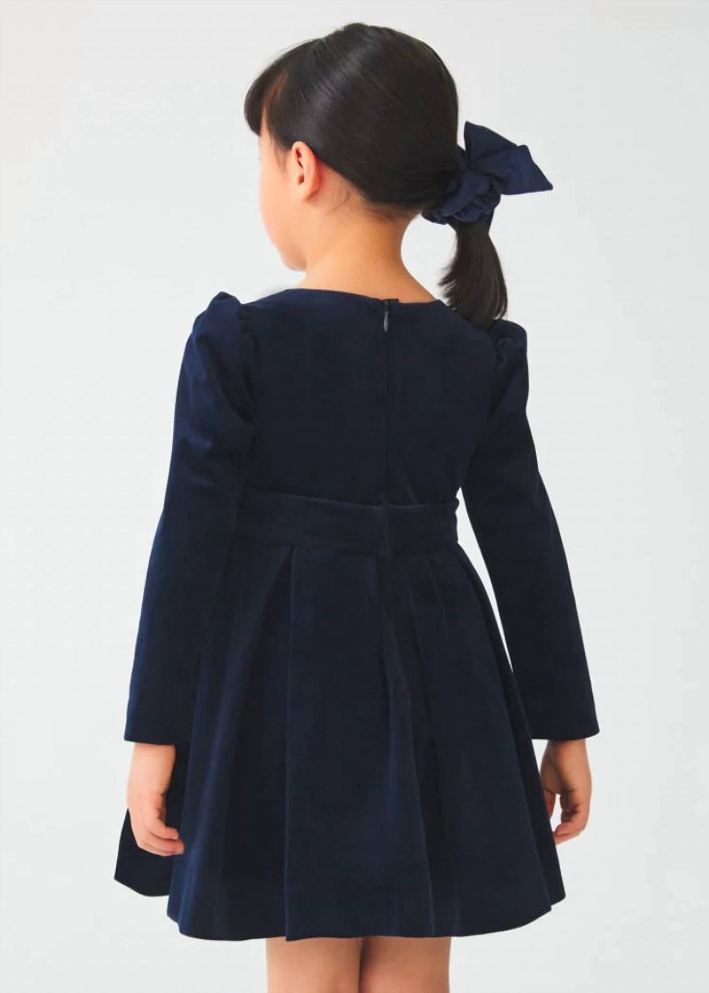 Abel & Lula - Girls Pleated Velvet Dress