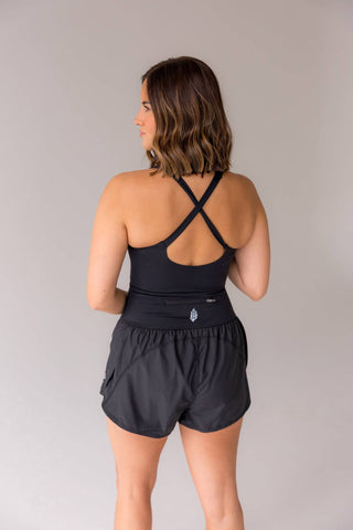 Free People - Righteous Reflective Logo Runsie Romper