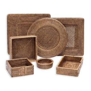 Caspari - Rattan Placemats - Set Of 4
