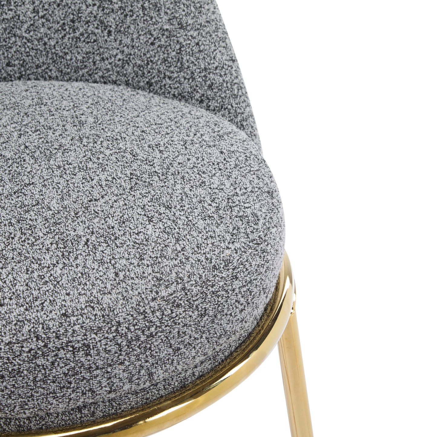Celano Indoor Metal Upholstered Barstool Set of 2