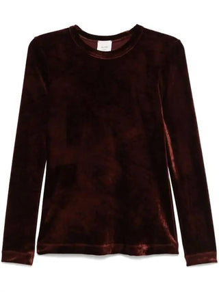 Alysi - Women's Maglia Velvet Feel Scollata Tee