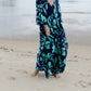 Saachi - Bold Floral Kaftan Dress