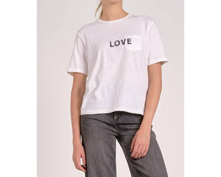 Elan - Love Graphic Tee With Chest Pocket