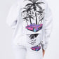 American Bazi - Graphic Distressed Denim Jacket