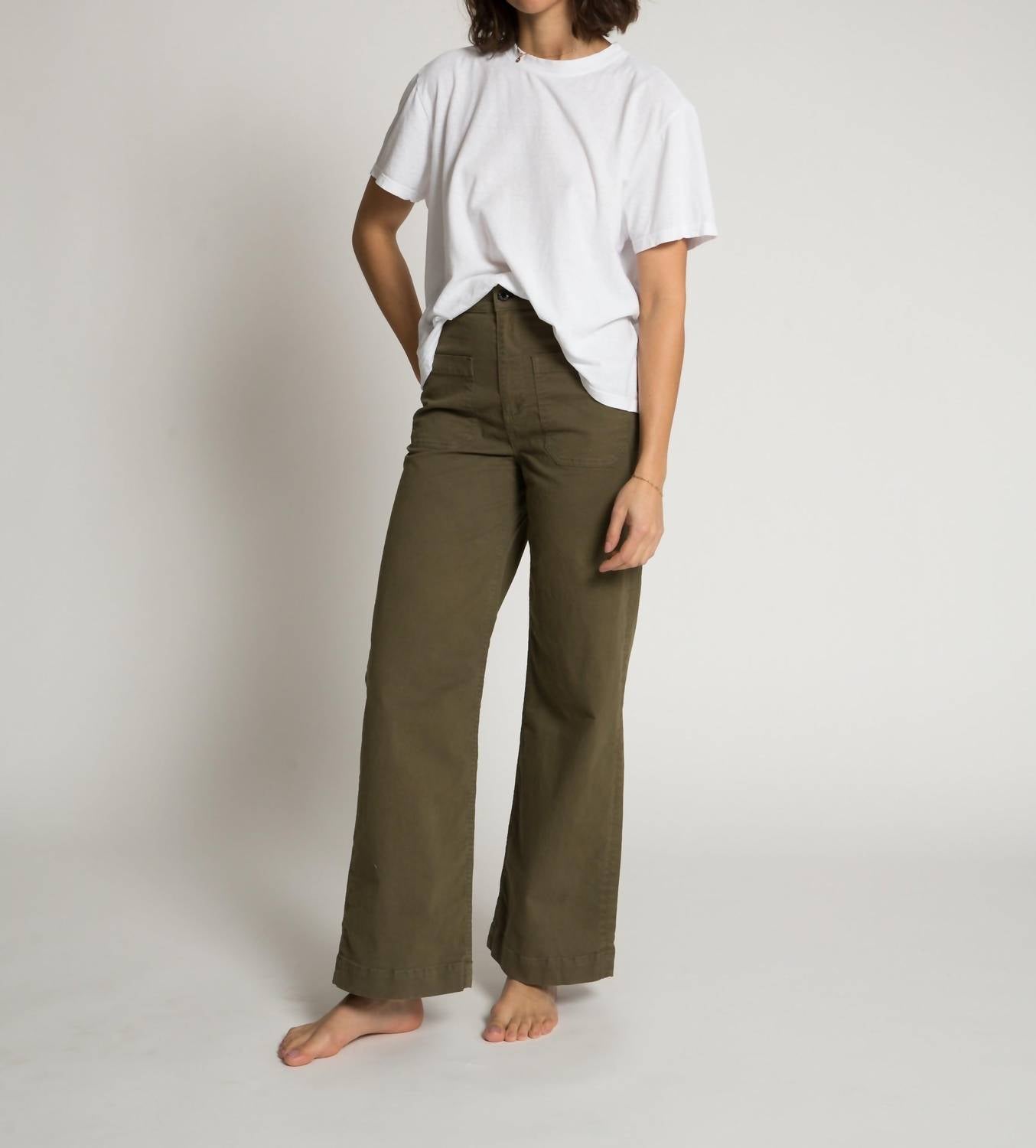 Askk Ny - Sailor Twill High Rise Jeans