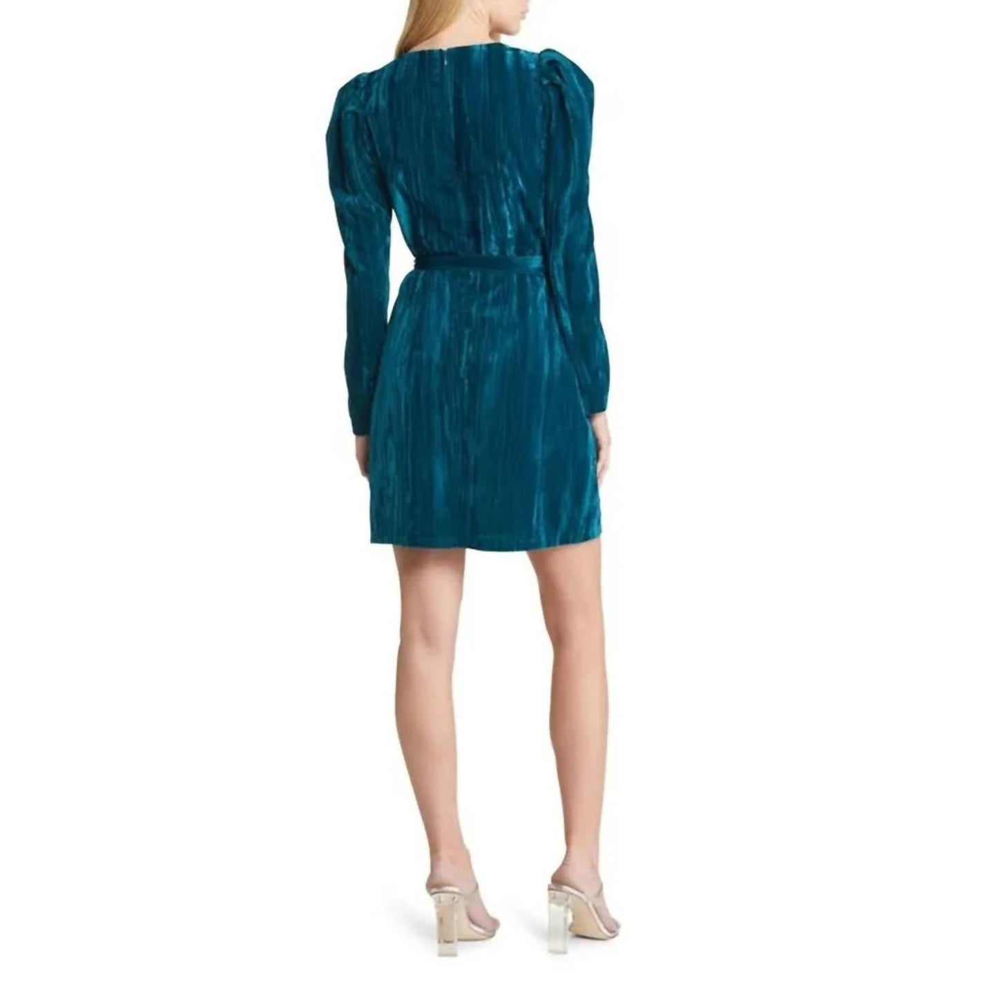 Adelyn Rae - Pricilla Velvet Wrap Dress