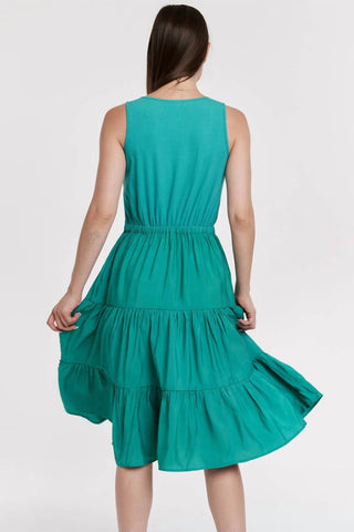 Another Love - Vestido midi com decote canelado Portia