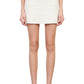 maje Joliana Knit Miniskirt in Ecru, Size 4 Us