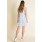 Thml - Stripe Embroidered Halter Dress