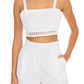 Allison New York - Elodie Linen Crop Top