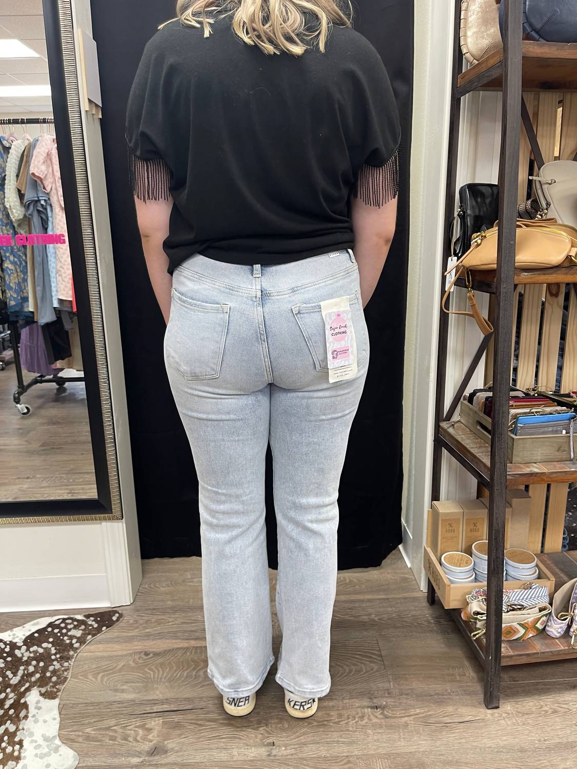 Risen - Light Hr Crop Flare Jeans