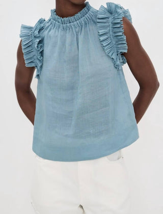 Sea - Anise Flutter Sleeve Top