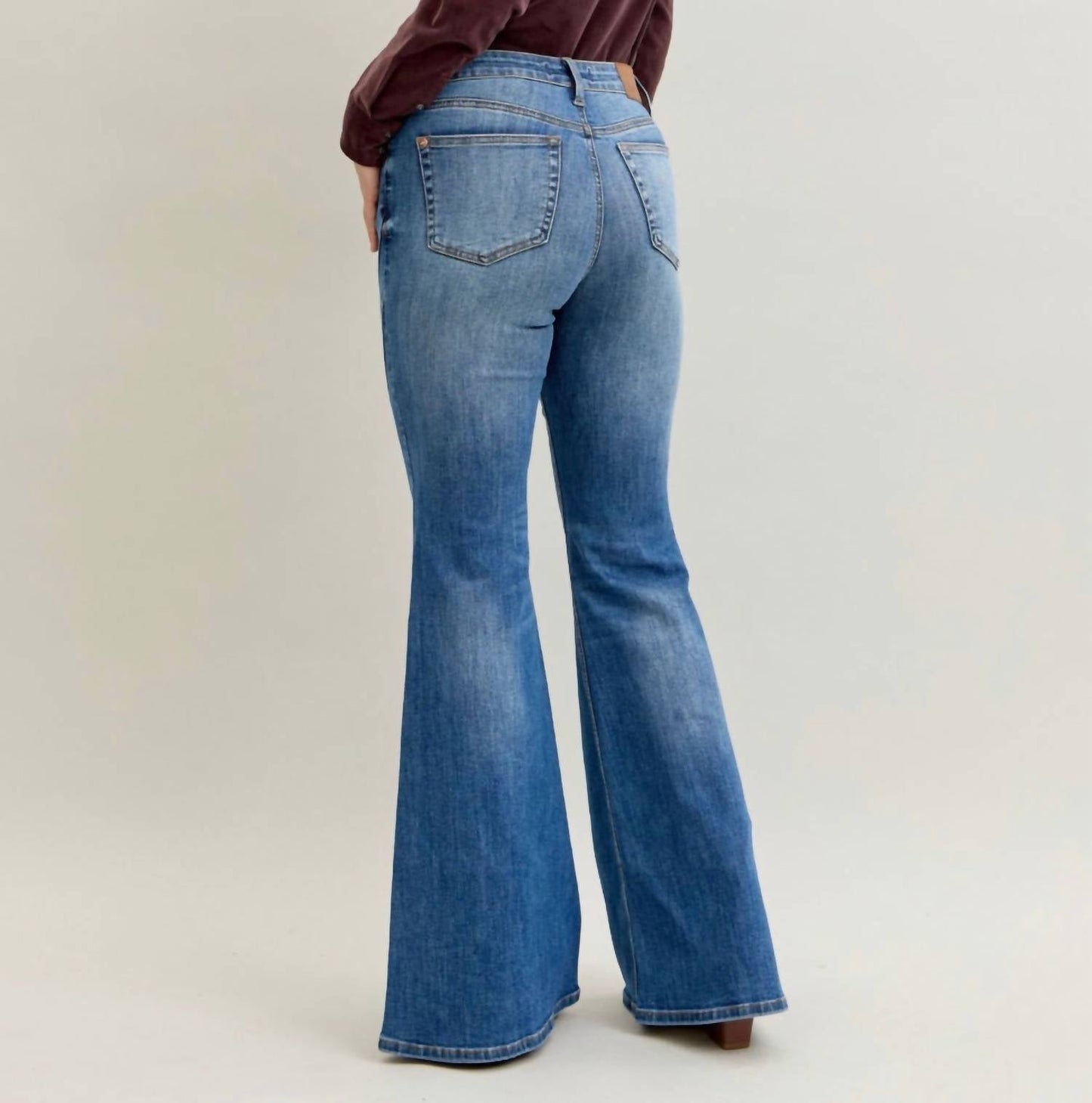 Judy Blue - Jaqueline Double Angular Seam Flare Jeans