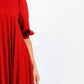 Viva Curvy - Mock Neck pleated dress