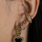 F+H Studios - WHITNEY GEMSTONE HEART EARRINGS
