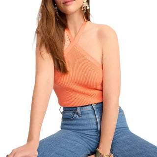 J.Crew - Blusa sem mangas com decote halter