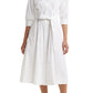 Nordstrom Poplin Long Sleeve White Shirtdress - Medium