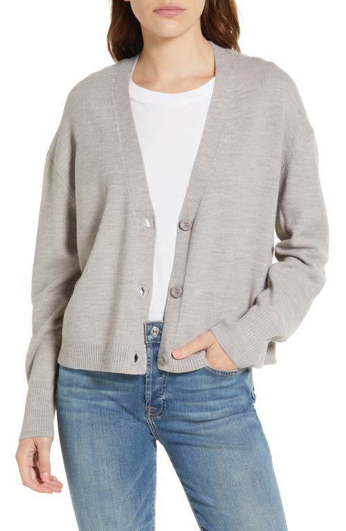 French Connection Women's Millia Cardigan in Dove Grey, Size Medium