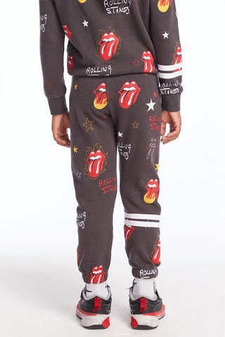 Chaser - Calça Lounge com Logotipo da Língua dos Rolling Stones e Estrelas