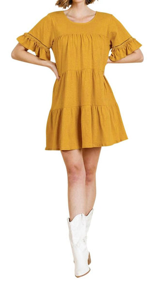 Umgee - Vestido com mangas e babados