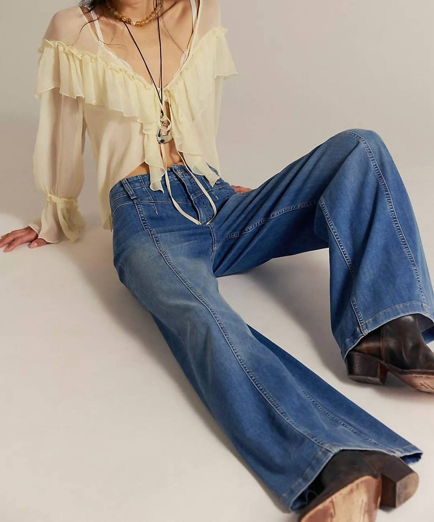 Free People - Libre Wide Leg Jeans