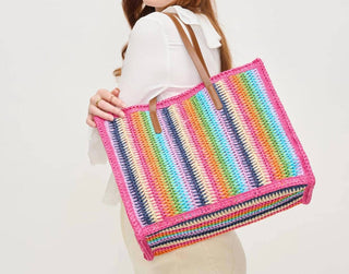 Urban Expressions - Bolsa Tote Feminina Candi Stripe