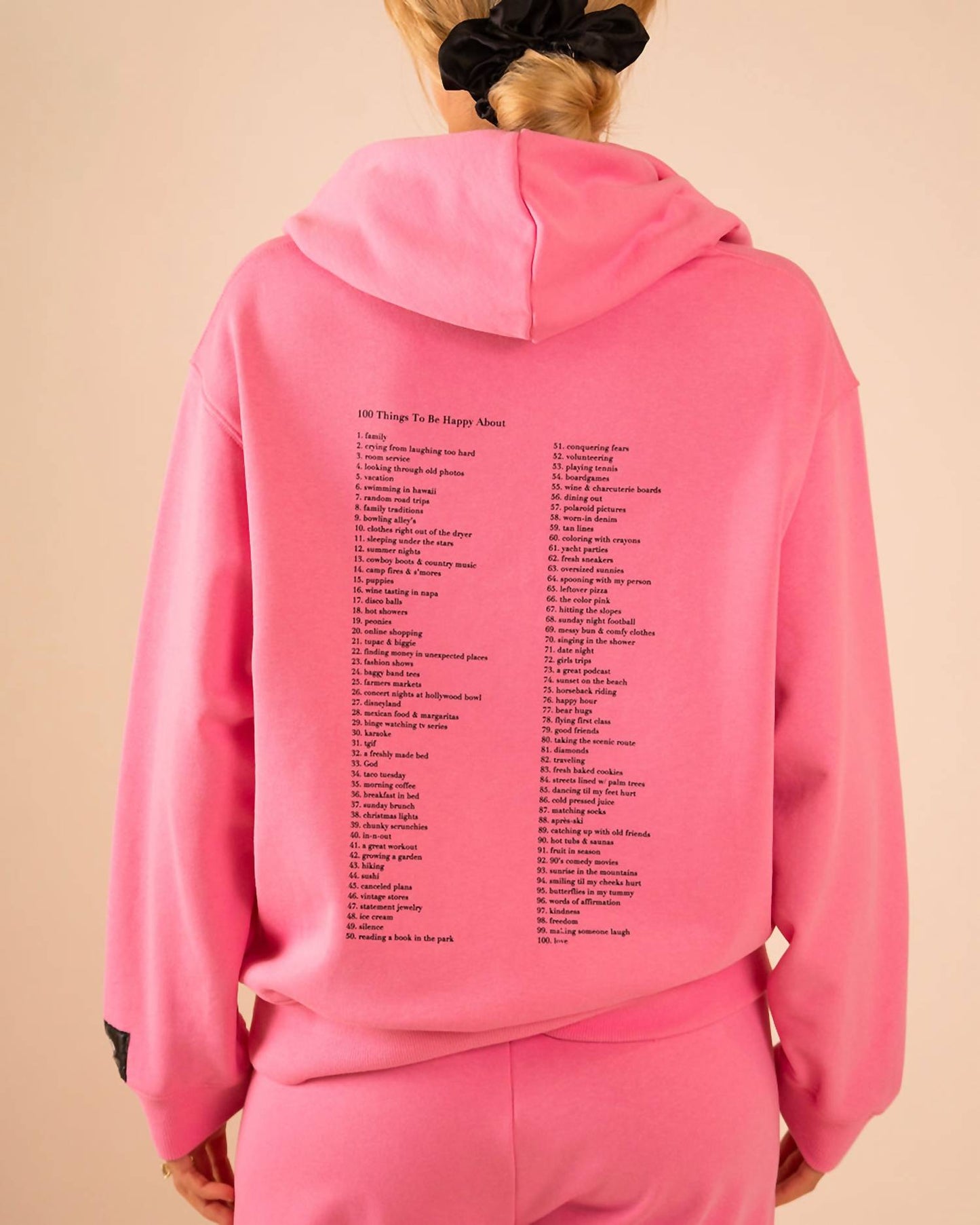 Care Tucker - Hendrix Hoodie 100 Things Happy