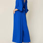 Double Take - Surplice Wide Leg Jumpsuit