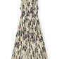 Ganni - Vestido midi com pregas estampadas e alças
