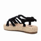Xti - Women's Crossed Macrame Sandals