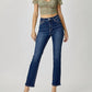 Risen - Mid Rise Ankle Straight Slim Jeans