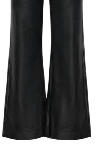 Frnch - Calça Bootcut Feminina de Couro Sintético
