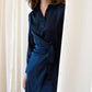 Mima Rosso - Faux Wrap Shirt Dress