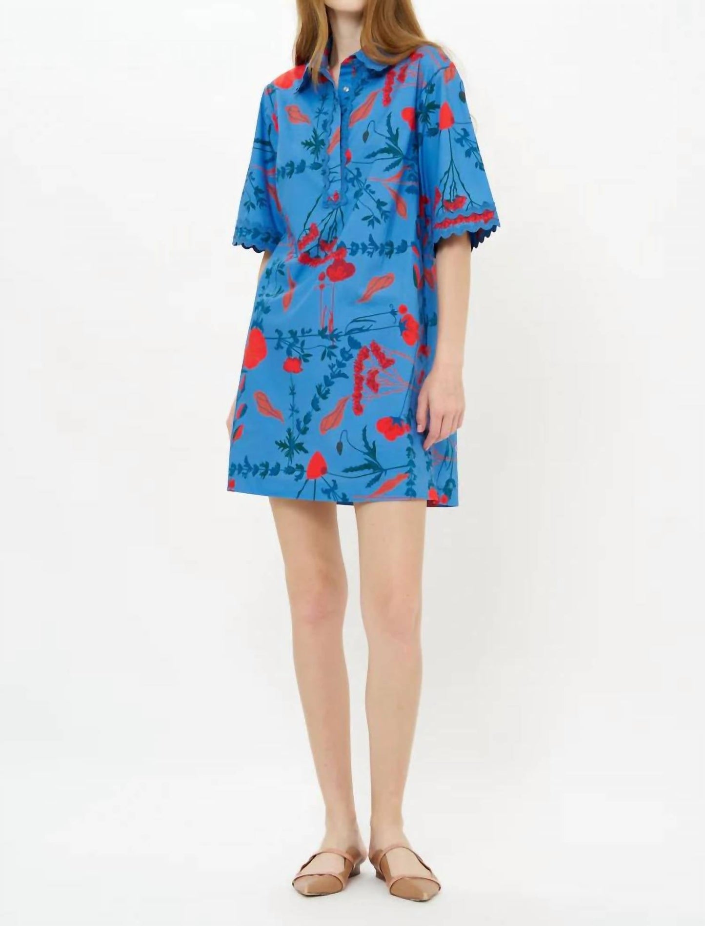 Oliphant - Collared Mini Shirt Dress