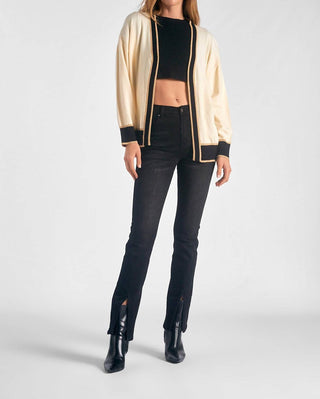 Elan - Cardigan com detalhes de borda