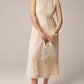 J.Crew - Fringe-trim Dress In Glossy Twill
